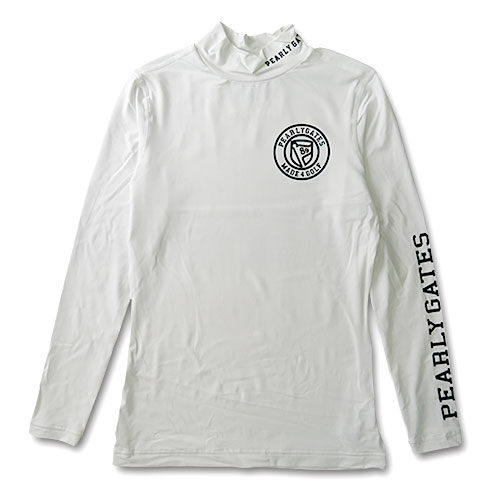 PEARLY GATES パーリーゲイツ ハイネック長袖Tシャツ アンダーシャツ ホワイト系 0