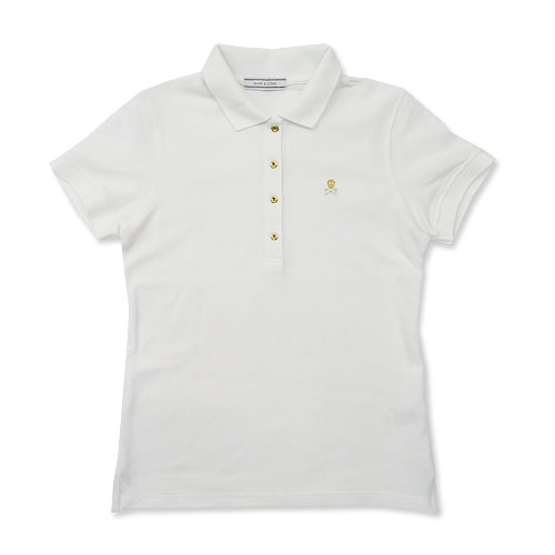 MARK&LONA マークアンドロナ ポロシャツ ワンポイント M ホワイト系